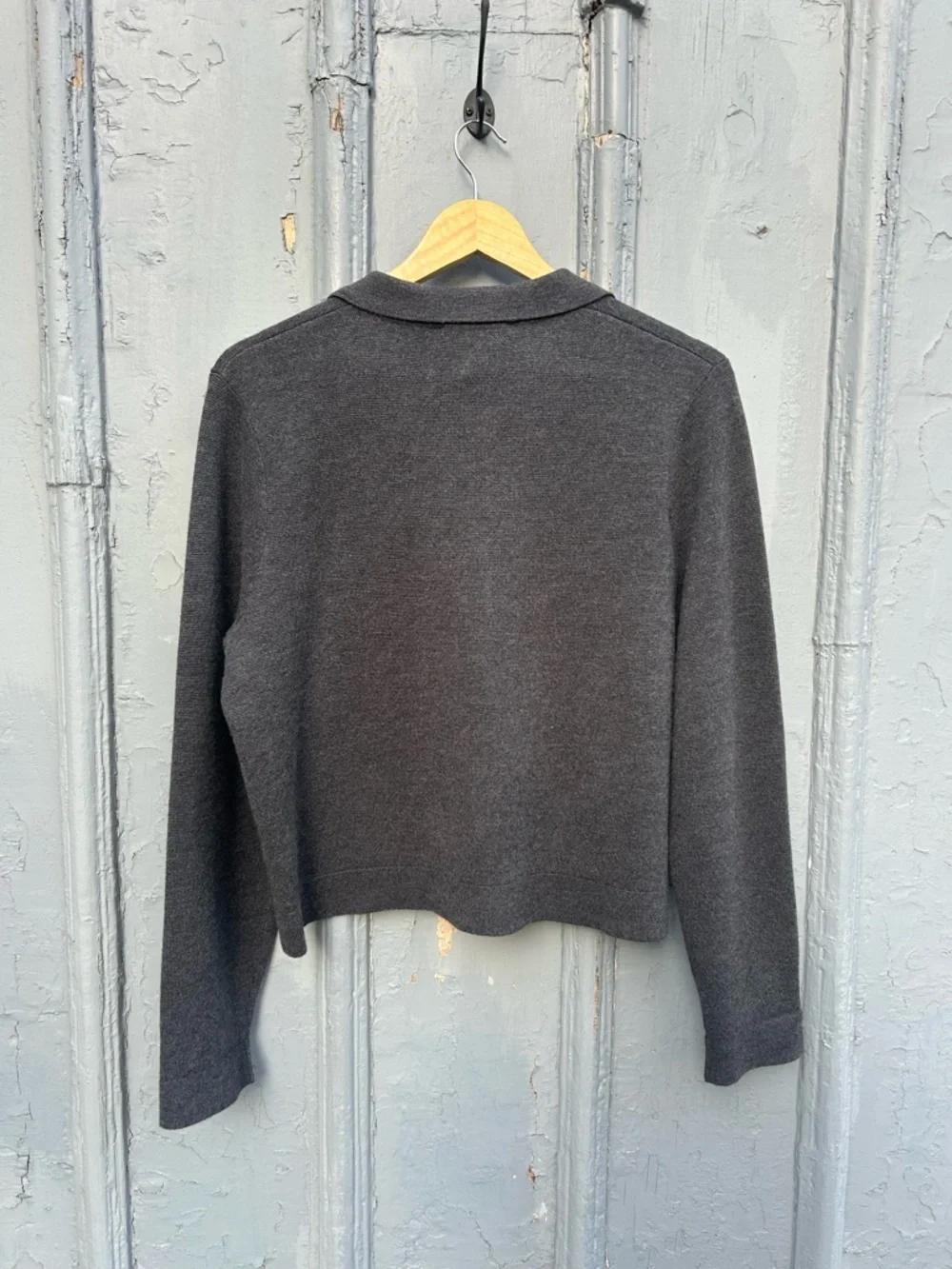 Sezane Anthracite Grey Betty Cardigan, BNWT, Size L - Picture 6 of 11